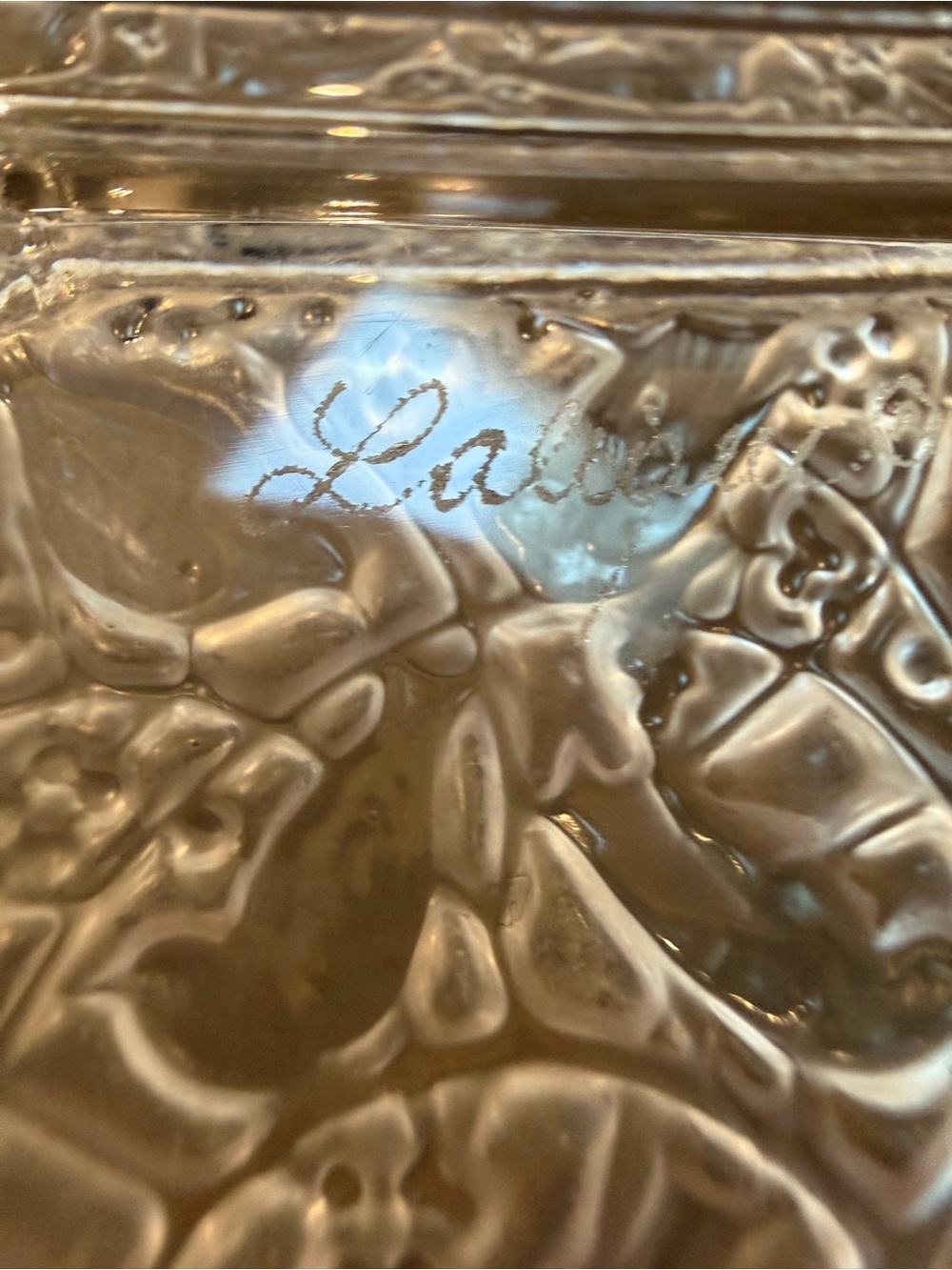 Lalique small square pin tray - Picture 6 of 6
